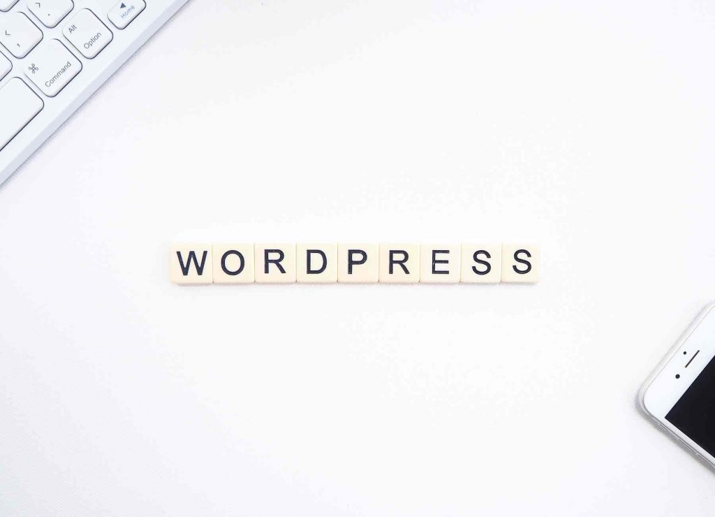 Würfel mit der Aufschrift WordPress